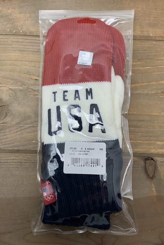 Team USA Mittens New In Package Red White Blue Olympic Licensed One Size