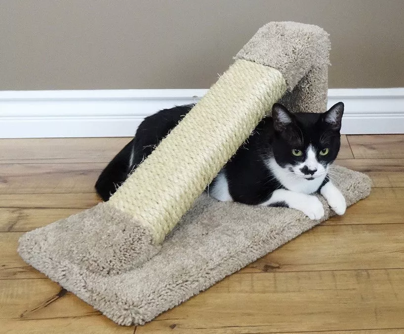 Angled scratching post cheap