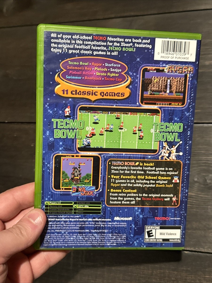 Tecmo Classic Arcade Microsoft Xbox 2005 CIB w/Manual & Reg Tecmo Classic Arcade Microsoft Xbox 2005 CIB w/Manual & Reg