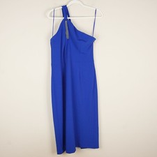 Dress The Population Eliseo KeyHole Neckline Blue Pencil Dress Womens Sz XXL