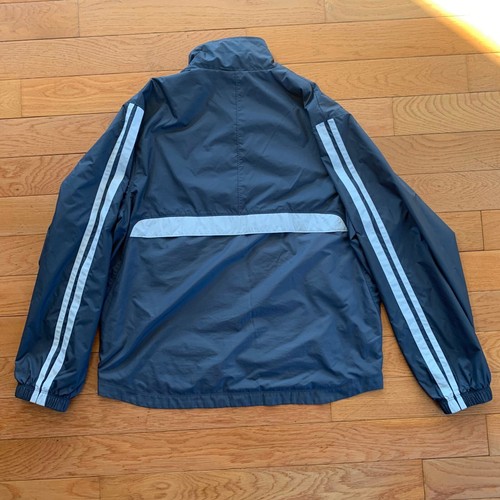 Vintage Nike Vented Full Zip Windbreaker Jacket Mens M Spell Out Grey White - Picture 4 of 9