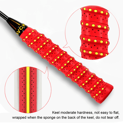 2x Badminton Tennis Racket Hand Glue Anti Slip Handle Tape Fishing Rod Grip - Picture 8 of 33