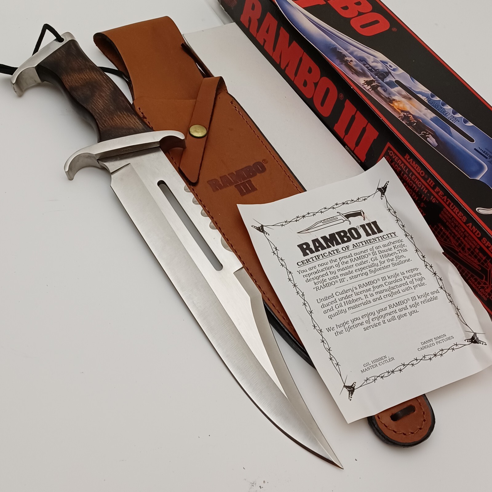1989 United Cutlery First Blood Rambo Knife 3 Knives Unused Original