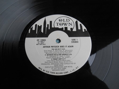 ARTHUR PRYSOCK DOES IT AGAIN! 1977 LP PROMO RECORD OLD TOWN OT 12005 - Imagen 8 de 17