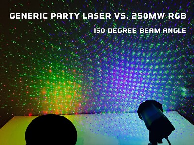 RGB Laser Show Lighting Star Beam Pattern Stage DJ Disco Karaoke
