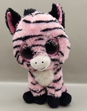 Ty Beanie Boo's 6" Zoey the Pink Zebra Plush
