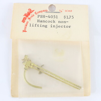 Hancock Non Lifting Injector Brass Train Part Precision 1/4'' Scale Psh-4051