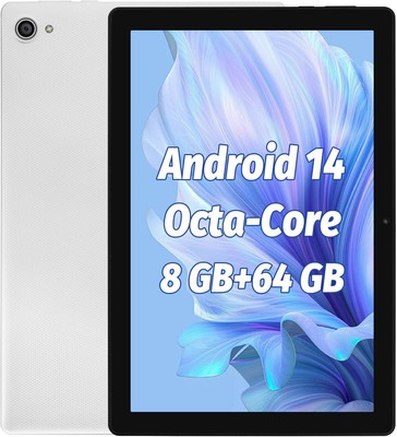 10.1 Inch Tablet Android 14 Octa Core Processor Tablet, 8GB RAM 64GB ROM (TF 1TB