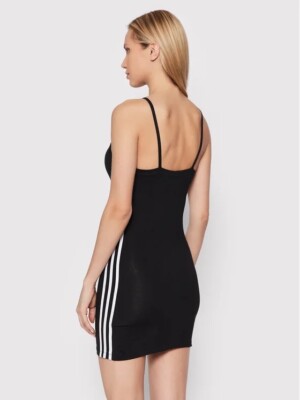 adicolor classics tight summer dress adidas Originals Black Adicolor Classics Racerback Dress