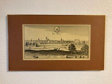 Uelzen– Kupferstich Rahmen – Matthäus Merian – „Statt Ultzen” Maße 32,5 x 55,5cm