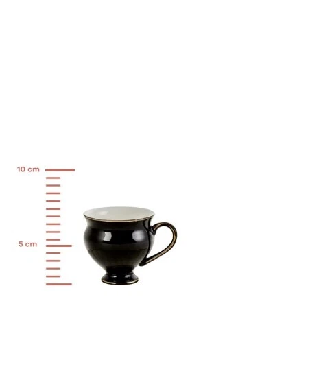 JUEGO DE 2 TAZAS ESPRESSO DE PORCELANA OTOMANA TURCA ÁRABE KARACA CISNE NEGRO Foto 4 de 4