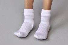 1/6 white Socks For 12" Hot Toys PHICEN WORLDBOX Action Figure Doll Accessory