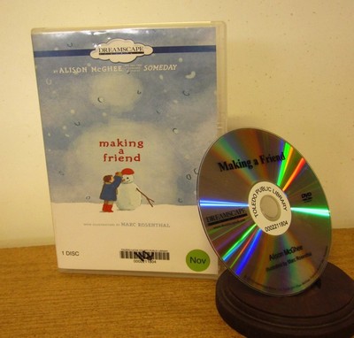 MAKING A FRIEND read-along DVD winter story Allison McGhee snowman 2014