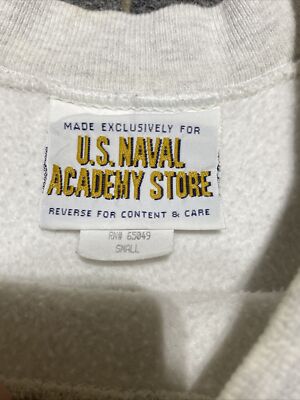 Vintage 90s US Naval Academy Pro Weave Reverse Weave