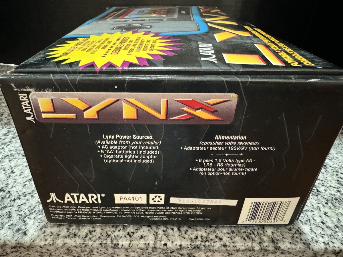 Atari lynxセット Atari Lynx Handheld Console with 3 Game Cards Rare