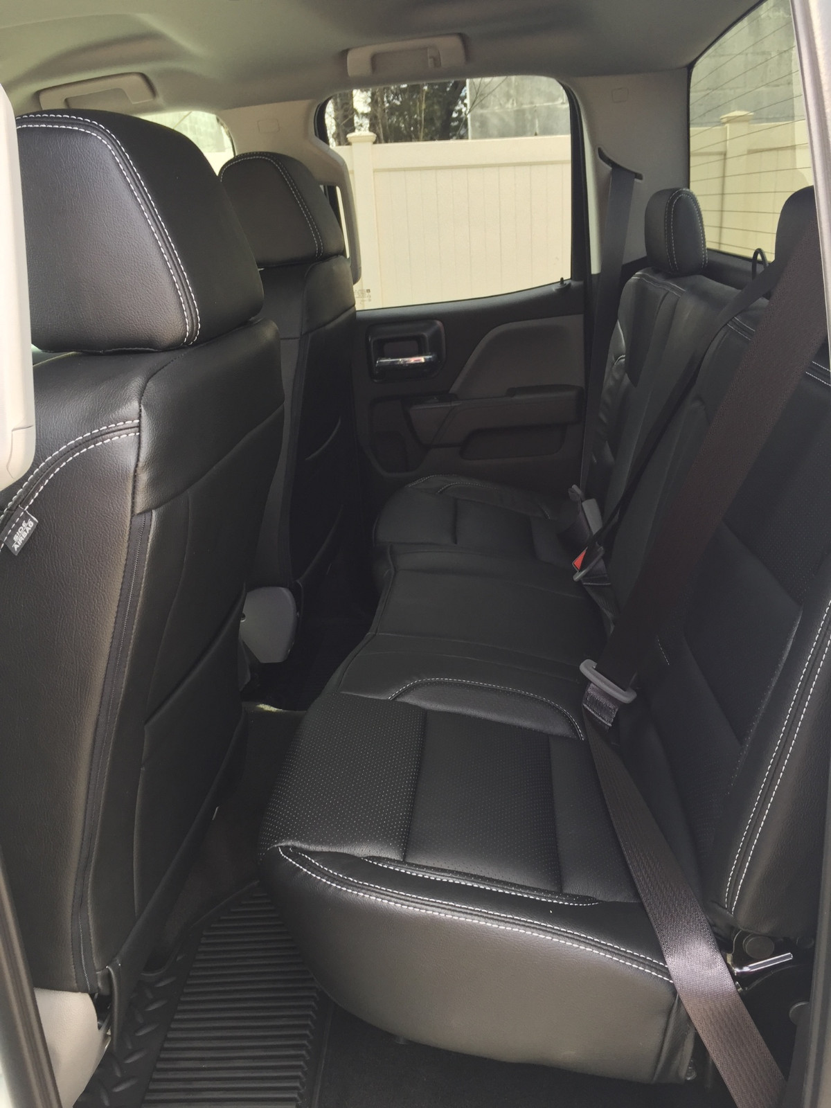 Black Leather Seat Covers Upgrade for 20142018 Chevy Silverado Double