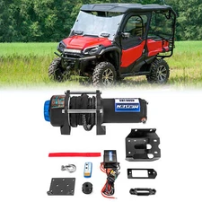 WEISEN UTV 4500lb 12V Electric Winch Mount Kit For Honda Pioneer 1000-5 2016+