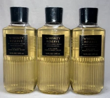 3 Whiskey Reserve Men's Shower Gel Bath & Body Works 10 fl oz