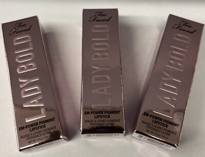 Too Faced Lady Bold EM-Power Pigment Lipstick COMEBACK QUEEN 04 Brand New