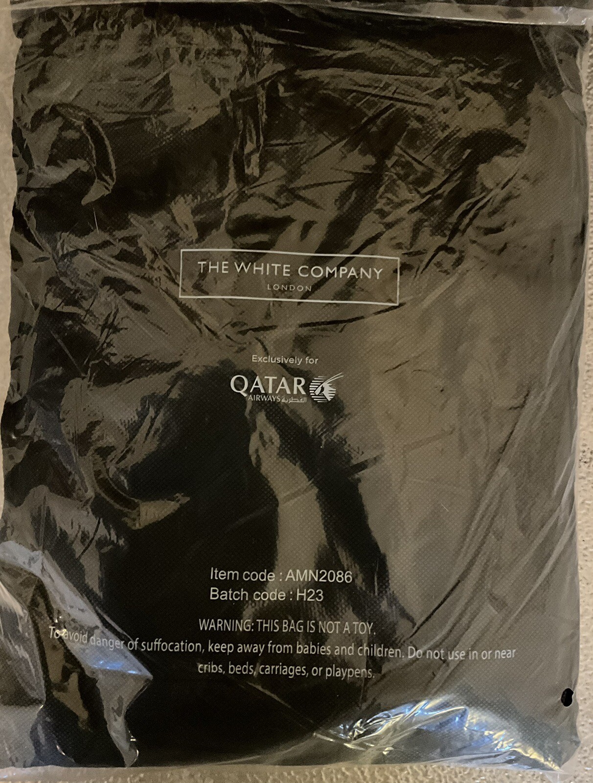 Qatar Airways White Company London Business Class Pajama Set Unisex