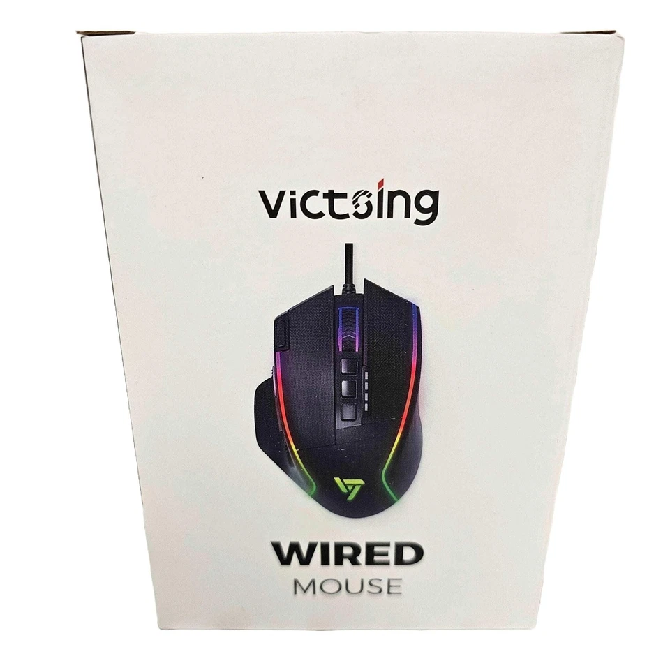 VicTsing PC322 USB RGB Gaming Mouse 16000 DPI Wired Programmable Backlit Ergonom - Image 2 of 4