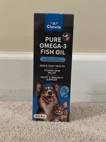 Chewia - Fish Oil for Dogs - Omega-3 - Skin, Immune, Joint Support- EXP02/27 NEW - Picture 2 of 4