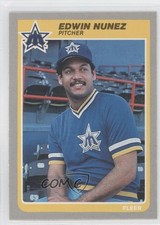 1985 Fleer Edwin Nunez #496 4h6