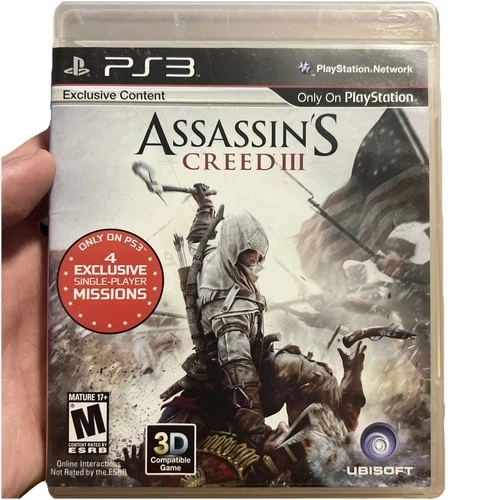 Assassin's Creed III PS3 (Sony PlayStation 3, 2012) Complete Manual Video Game
