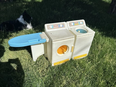 #ad 1989 Kids Vintage Little Tikes Washer and Dryer Play set READ DESCRIPTION $150.00