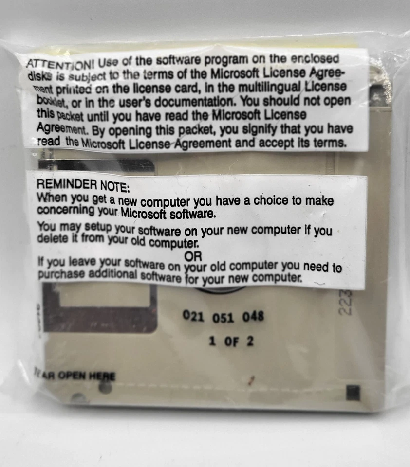 Vintage 1992 Microsoft PowerPoint 3.0 For Windows 5 Install Disks 3.5" SEALED  - Image 2 of 4