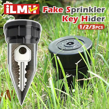 2pcs Garden Key Hider Fake Sprinkler Outdoor Hidden Spare Key Storage Safe
