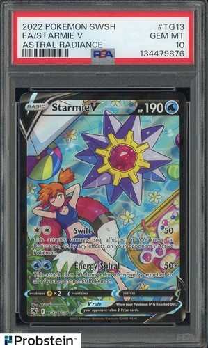 2022 Pokemon SWSH Astral Radiance #TG13 FA Starmie V PSA 10 GEM MINT