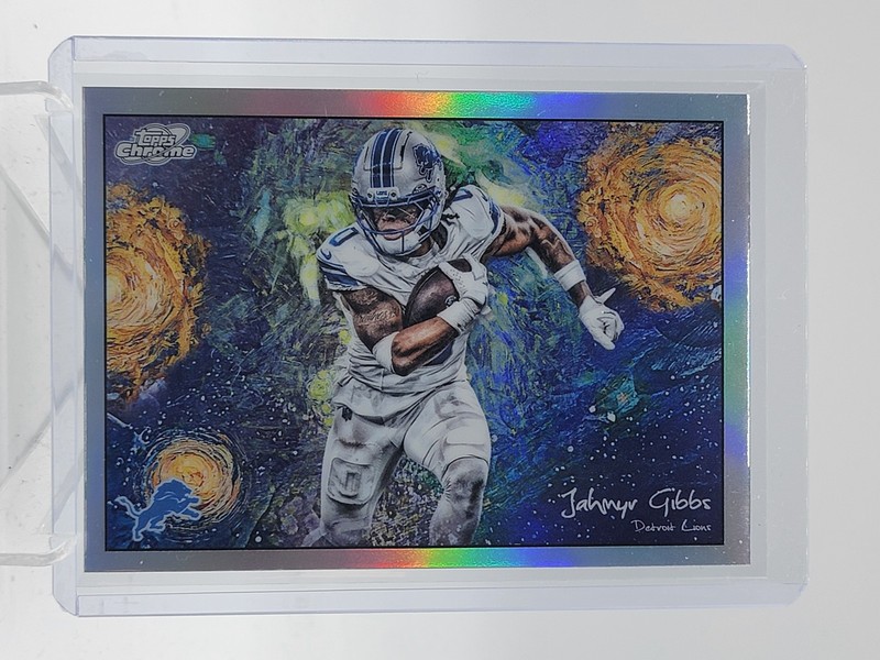 JAHMYR GIBBS 2025 TOPPS COSMIC CHROME STARS IN THE NIGHT #STN-15 LIONS Q5849
