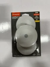 Feit Electric 3” Battery Operated Motion Sensor LED Under Cabinet Puck Light 3pc