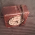 Westclox Analog Alarm Clock Brown Plastic Rectangle Case Arabic Numerals — photo 3