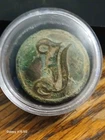 Civil War Confederate Infantry Script Button S. Isaacs Campbell & Co London