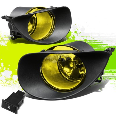 Factory Style Fog Light Lamps w/Switch for Yaris 2/3-Dr Sedan 06-08 Amber L+R