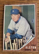 1962 Topps Walt Alston Los Angeles Dodgers MGR #218 NM