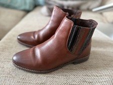 Marco Tozzi Stiefelette Gr. 40 Braun Leder