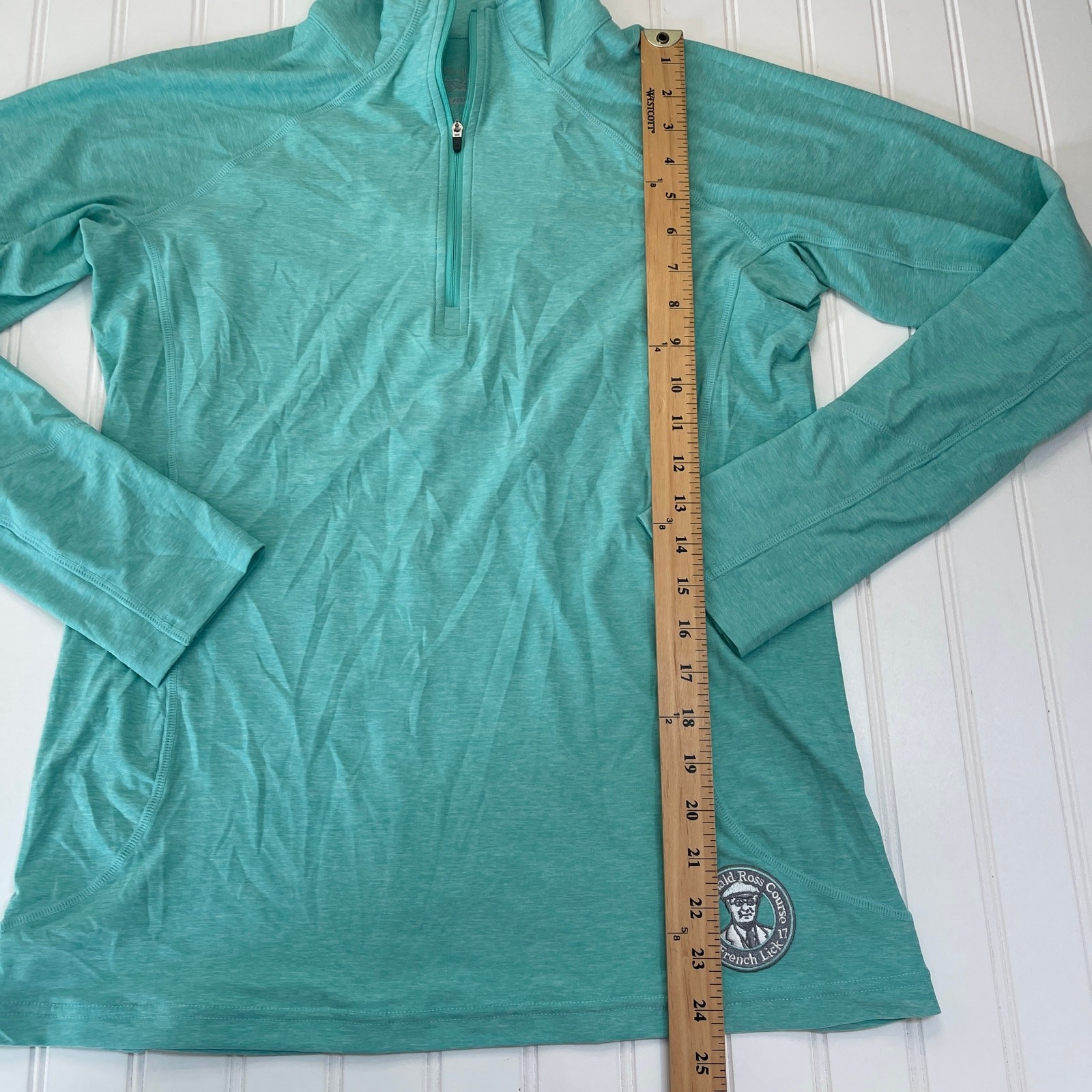 Straight Down Performance Quarter Zip Pullover Go… - image 4