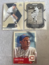 3 EARLY WYNN Indians lot 2021 Mosaic 2022 Topps Chrome Platinum Ann 2023 Prizm