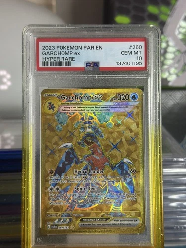 Pokémon SV Paradox Rift Garchomp ex Gold Hyper Rare 260/182 PSA 10