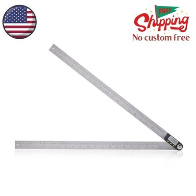 20 inch/500mm Digital Protractor Stainless Steel Digital Display Angle Ruler