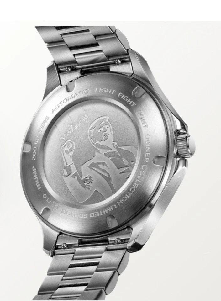 President DONALD TRUMP Victory Watch RED SILVER Fight Fight Fight Serial - Image 3 of 4