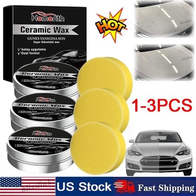 1-3PCS Ceramic Wax Cream, 2025 Strong Protection Car Coating Polishing Wax, La