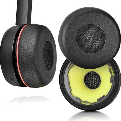 Ohrpolster Ersatz kompatibel mit Jabra Evolve 75 75+ / 75 UC / 75MS Schwarz