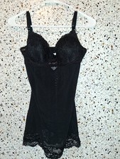 Women's Rampage Intimates Babydoll Chemise Size Medium Black Padded With Wires