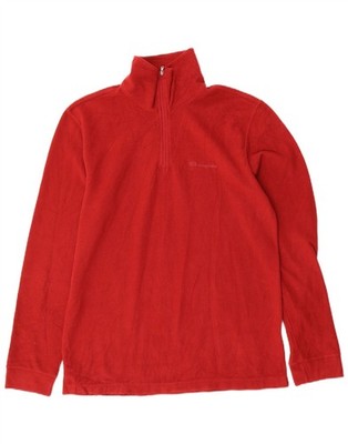 Champion Herren Fleecepullover mit Reißverschluss am Ausschnitt Medium Rot BG27