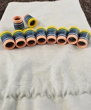 BB&F Co Ferrules Set of 10 Pink, Blue, Yellow