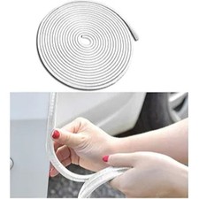 Car Door Edge Guards, 16Ft Rubber Seal Car Door Edge Trim, U Shape Door White